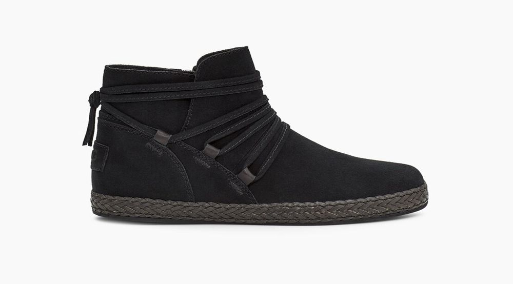 Ugg Rianne - Womens Classic Boots - Black - NZ (7509LSAZP)